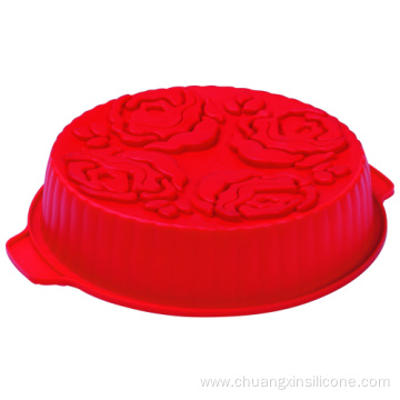 Silicone bakeware -With rose desig